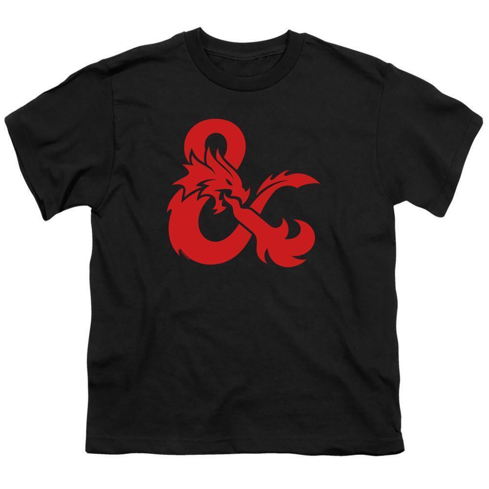 Dungeons And Dragons Ampersand Logo Youth 181 T Shirt Black